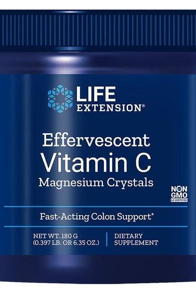 Life Extension - Effervescent Vitamin C Magnesium Crystals - 180 grams - Nutri.se Life Extension - Effervescent Vitamin C Magnesium Crystals - 180 grams - Nutri.se