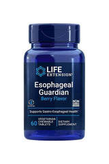 Life Extension Esophageal Guardian Berry Flavor - 60 chewable tablets for digestive support and esophageal health.