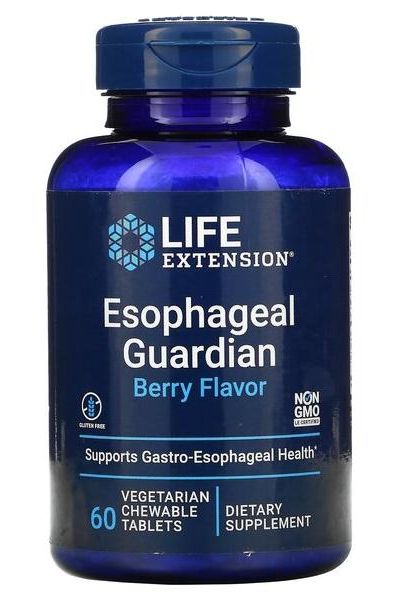Life Extension - Esophageal Guardian, Berry Flavor - 60 vegetarian chewable tabs - Nutri.se