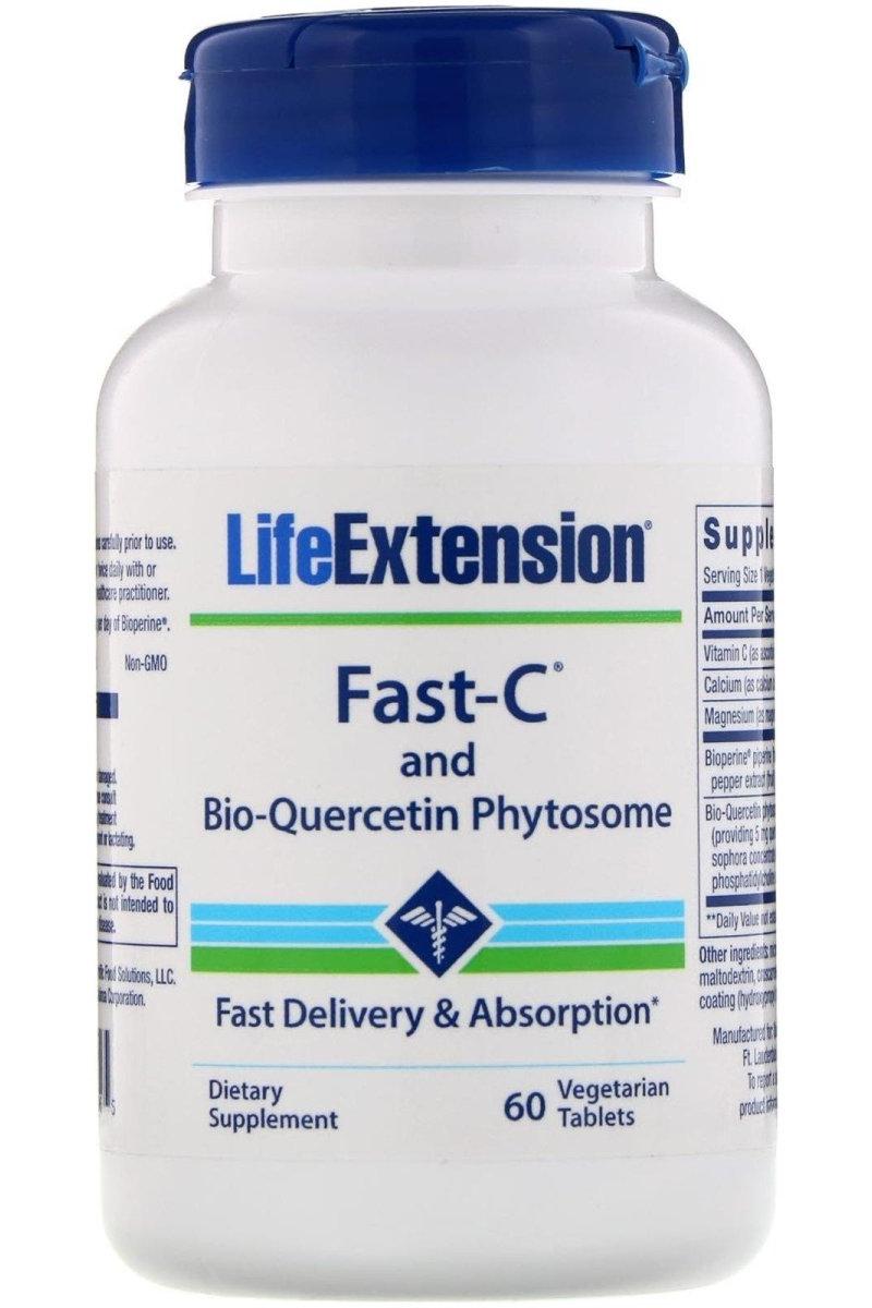 Life Extension - Fast-C and Bio-Quercetin Phytosome - 60 vegetarian tabs - Nutri.se
