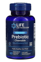Life Extension - Florassist Prebiotic Chewable, Natural Strawberry - 60 vegetarian chewable tabs - Nutri.se