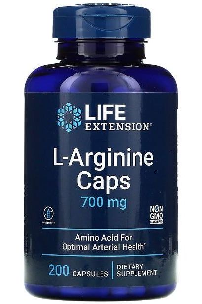Life Extension - L-Arginine Caps, 700mg - 200 caps - Nutri.se