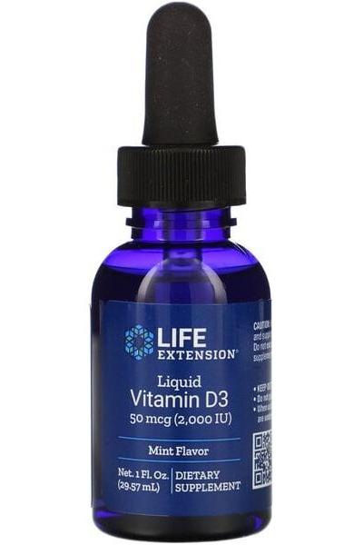 Life Extension - Liquid Vitamin D3, 50mcg (Mint) - 29 ml. - Nutri.se