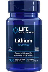 Life Extension - Lithium, 1000mcg - 100 vcaps - Nutri.se