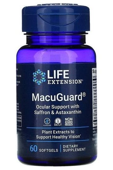 Life Extension - MacuGuard Ocular Support with Saffron & Astaxanthin - 60 softgels - Nutri.se Life Extension - MacuGuard Ocular Support with Saffron & Astaxanthin - 60 softgels - Nutri.se