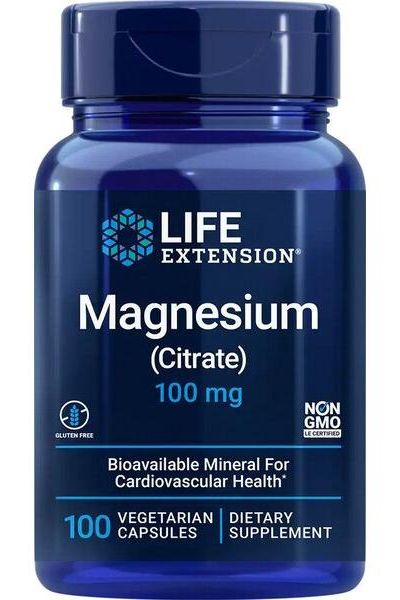 Life Extension - Magnesium (Citrate), 100mg - 100 vcaps - Nutri.se
