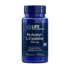 Life Extension - N-Acetyl-L-Cysteine, 600mg - 60 caps - Nutri.se