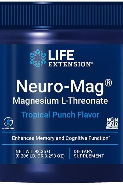 Life Extension - Neuro-Mag Magnesium L-Threonate Tropical Punch - 93g - Nutri.se