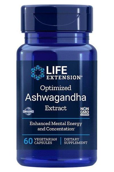 Life Extension - Optimized Ashwagandha Extract - 60 vcaps - Nutri.se