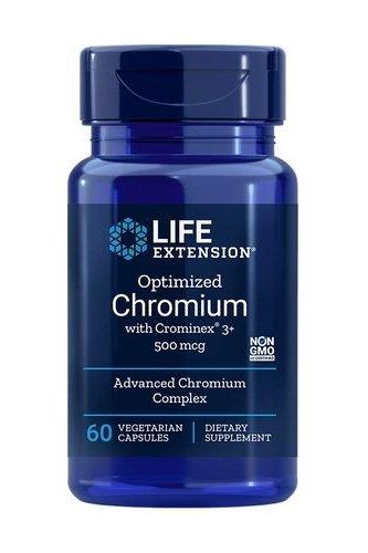 Life Extension - Optimized Chromium with Crominex 3+, 500mcg - 60 vcaps - Nutri.se