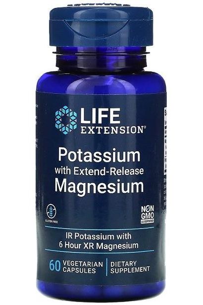 Life Extension - Potassium with Extend-Release Magnesium - 60 vcaps - Nutri.se