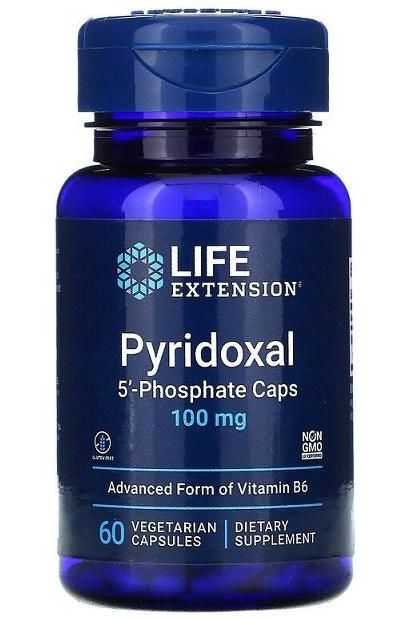 Life Extension - Pyridoxal 5'-Phosphate Caps, 100mg - 60 vcaps - Nutri.se