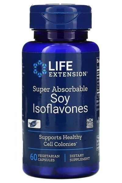 Life Extension - Soy Isoflavones, Super Absorbable - 60 vcaps - Nutri.se