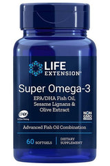 Life Extension - Super Omega-3 EPA/DHA with Sesame Lignans & Olive Extract - Nutri.se