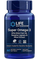 Life Extension - Super Omega-3 EPA/DHA with Sesame Lignans & Olive Extract - Nutri.se