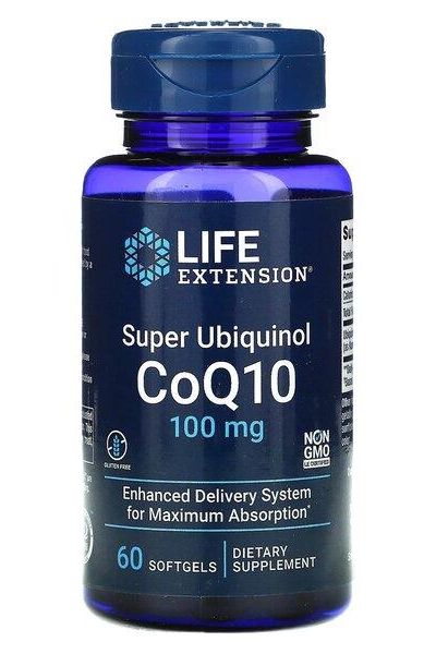 Life Extension - Super Ubiquinol CoQ10, 100mg - 60 softgels - Nutri.se