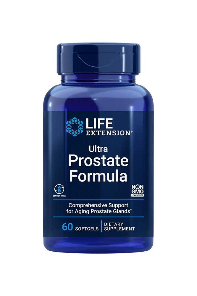 Life Extension Ultra Prostate Formula - 60 Softgels, dietary supplement for prostate health support.