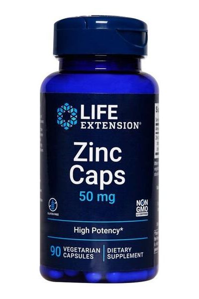 Life Extension - Zinc Caps, 50mg - 90 vcaps - Nutri.se