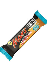 Mars HI-PROTEIN Low Sugar Bar Salted Caramel packaging with 18g protein and low sugar content.