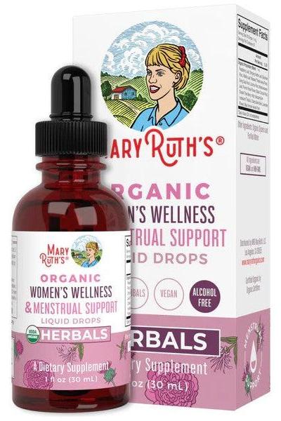 MaryRuth Organics Women’s Wellness Liquid Drops for menstrual support and overall wellness.