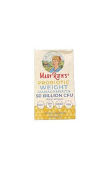 MaryRuth's Probiotic Weight Management+ packaging featuring 50 billion CFU for balanced gut health.