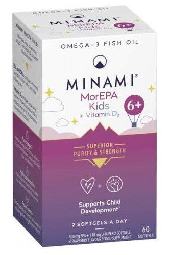 Minami - MorEPA Kids + Vitamin D3 - 60 softgels - Nutri.se