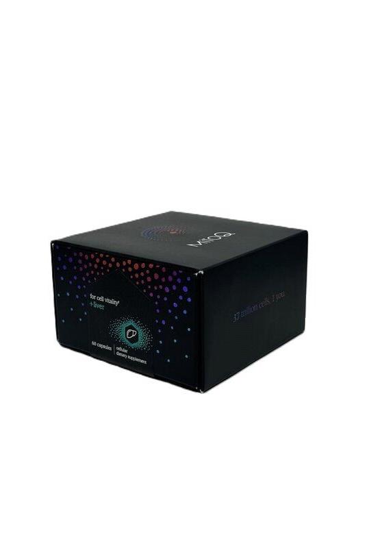MitoQ liver supplement box with 60 capsules, promoting optimal liver function and natural detoxification.