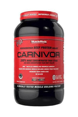 MuscleMeds CARNIVOR Beef Protein Isolate, high-concentration protein with 350% more anabolics than steak, fruit cereal flavor.