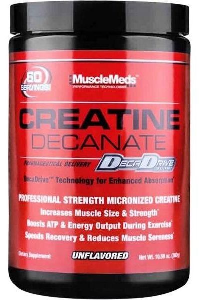 MuscleMeds Creatine Decanate, professional strength micronized creatine for muscle growth and recovery.