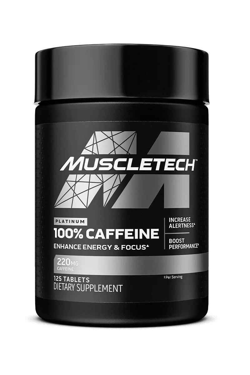 Muscletech - Platinum 100% Caffeine, 220 mg - 125 tablets