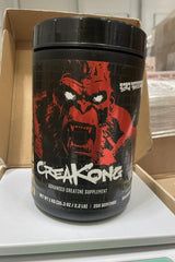 Creakong advanced creatine supplement container, designed for muscle growth and strength enhancement.