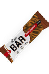 Nanosupps Protein Bar in Choco-Caramel flavor, delicious and tempting snack, rich in protein, package design visible.