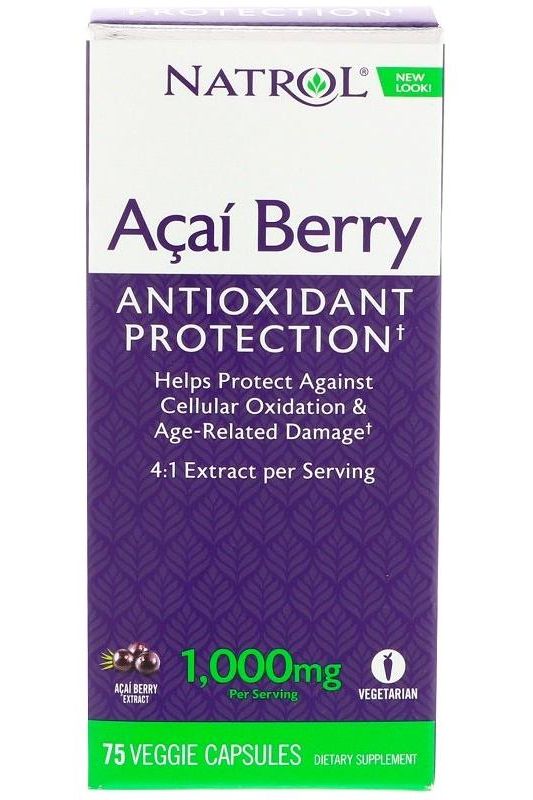 Natrol - Acai Berry, 1000mg - 75 vcaps - Nutri.se