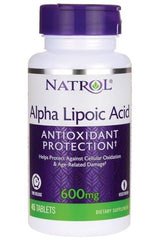 Natrol - Alpha Lipoic Acid Time Release, 600mg - 45 tablets - Nutri.se