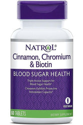 Cinnamon, Chromium & Biotin 60 tabletter framsida