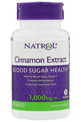 Natrol - Cinnamon Extract, 1000mg - 80 tablets - Nutri.se