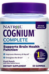 Natrol - Cognium Complete - Fruit Punch - 50 gummies - Nutri.se