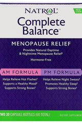 Natrol - Complete Balance for Menopause, AM/PM - 30 + 30 caps - Nutri.se
