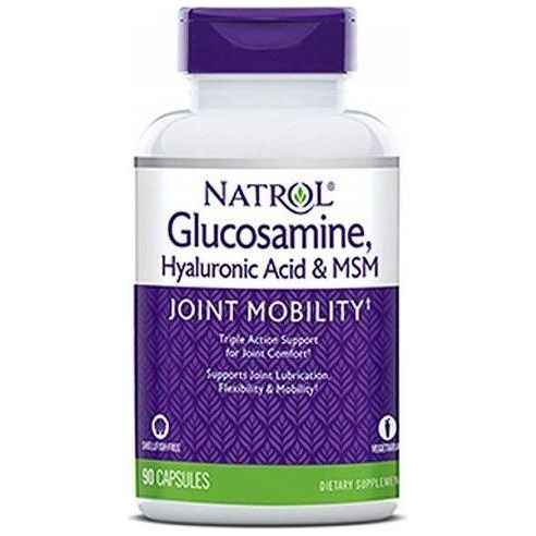 Natrol - Glucosamine, Hyaluronic Acid & MSM - 90 caps