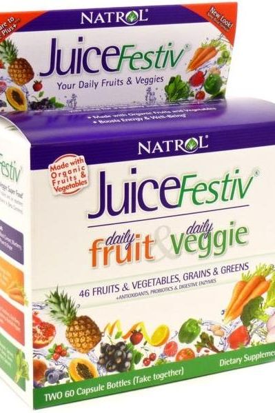 Natrol - JuiceFestiv, Daily Fruits & Veggie - 60 + 60 caps - Nutri.se