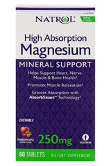 Natrol - Magnesium High Absorption, 250mg Cranberry Apple - 60 chewable tabs - Nutri.se