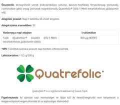 Bioaktiv Folat baksida med näringsfakta