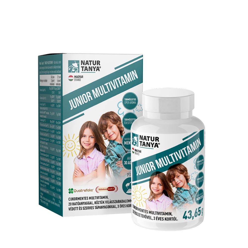 Junior Multivitamin – Jordgubb framsida