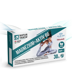 Magnesium + Active B6 ingredienser etikett