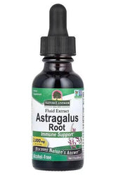 Nature's Answer Astragalus Root fluid extract bottle for immune support, 2000 mg, alcohol-free herbal supplement.