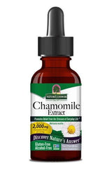 Nature's Answer Chamomile Extract 2000mg for stress relief, gluten-free, and alcohol-free herbal supplement.