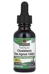 Nature's Answer Chasteberry Vitex Agnus Castus 30 ml extract bottle supporting female health.