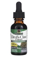 Nature's Answer Devil's Claw Extract bottle, 30 ml, natural remedy for joint pain relief, gluten-free, alcohol-free.