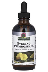 Nature's Answer Evening Primrose Oil 120 ml bottle, natural source of GLA, supports heart health and regulates cholesterol.