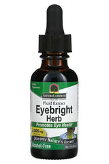 Nature's Answer Eyebright Herb extract bottle, 2000 mg, promotes eye health, alcohol-free herbal supplement.
